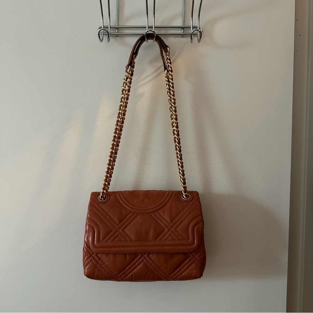 Tory Burch Small Fleming Leather Shoulder Bag